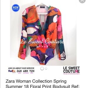 Zara Floral Bodysuit